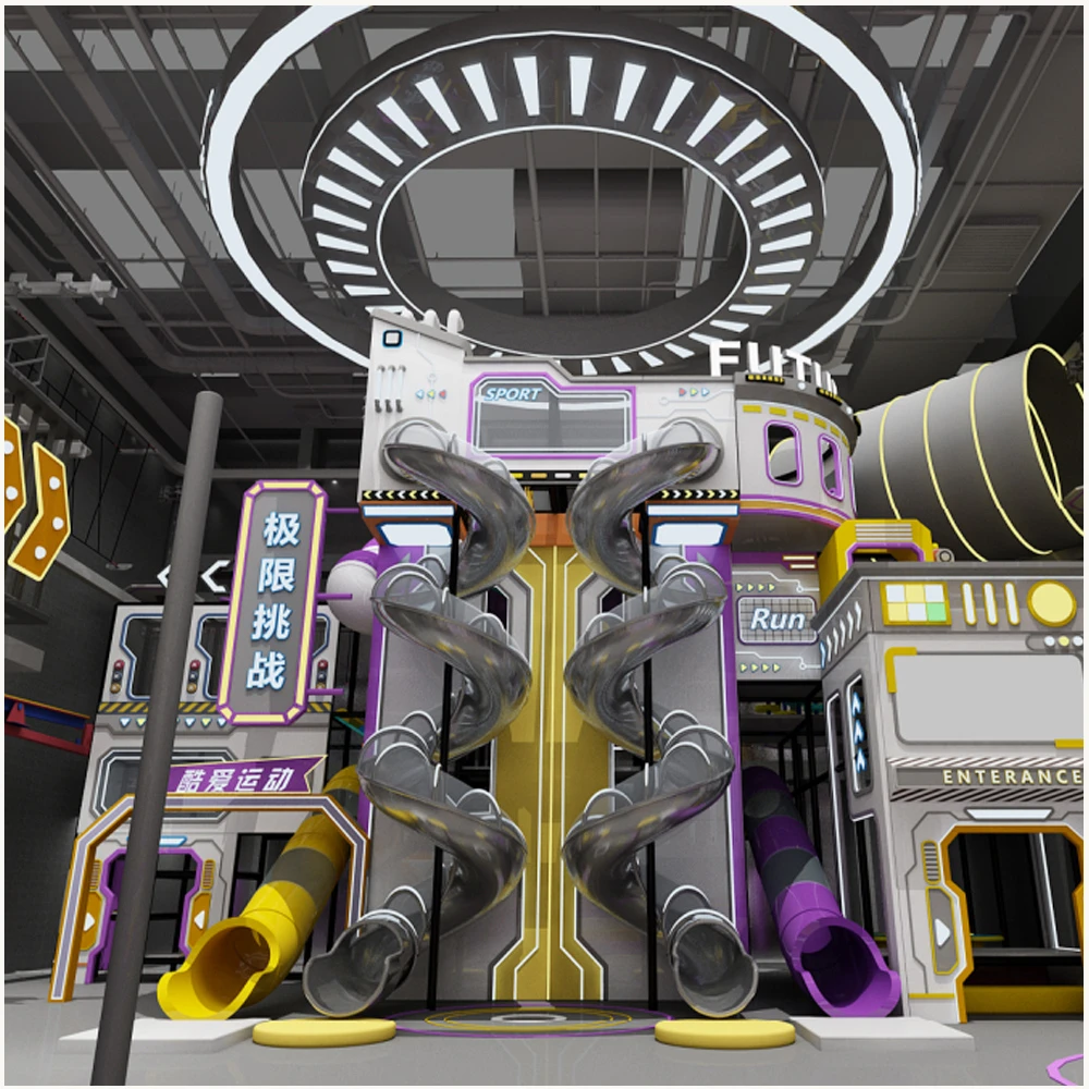 trampoline park with slide trampoline park with slide